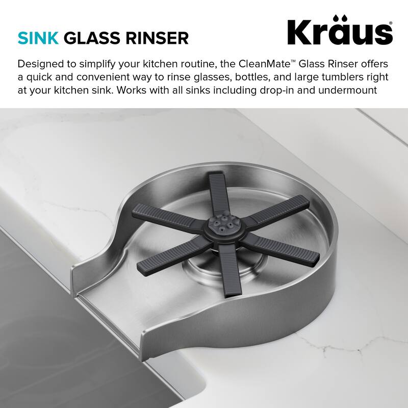 KRAUS CleanMate Glass Rinser for Kitchen Sink