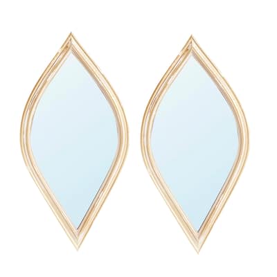 Modern 2 Pieces Gold Decorative Mirror for Wall Decor