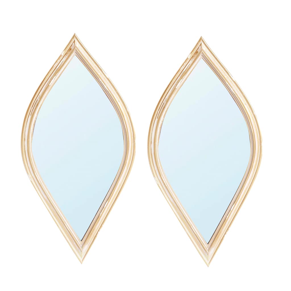 Modern 2 Pieces Gold Decorative Mirror for Wall Decor
