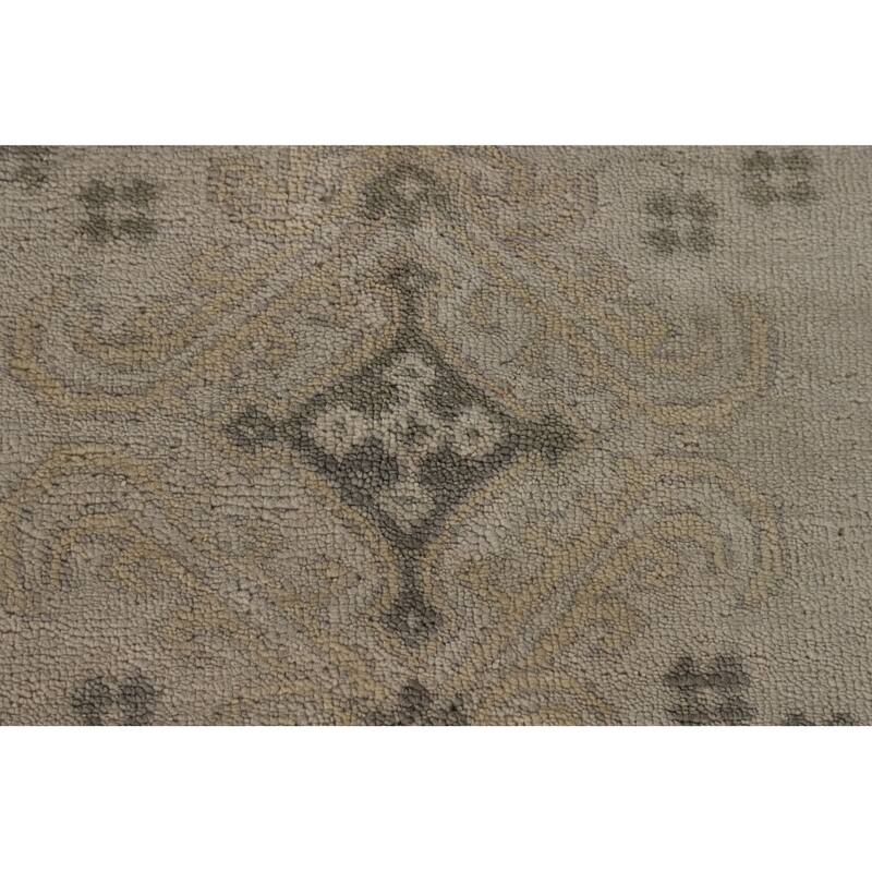 All-Over Oushak Oriental Area Rug Handmade Wool Carpet - 7'11" x 9'11"