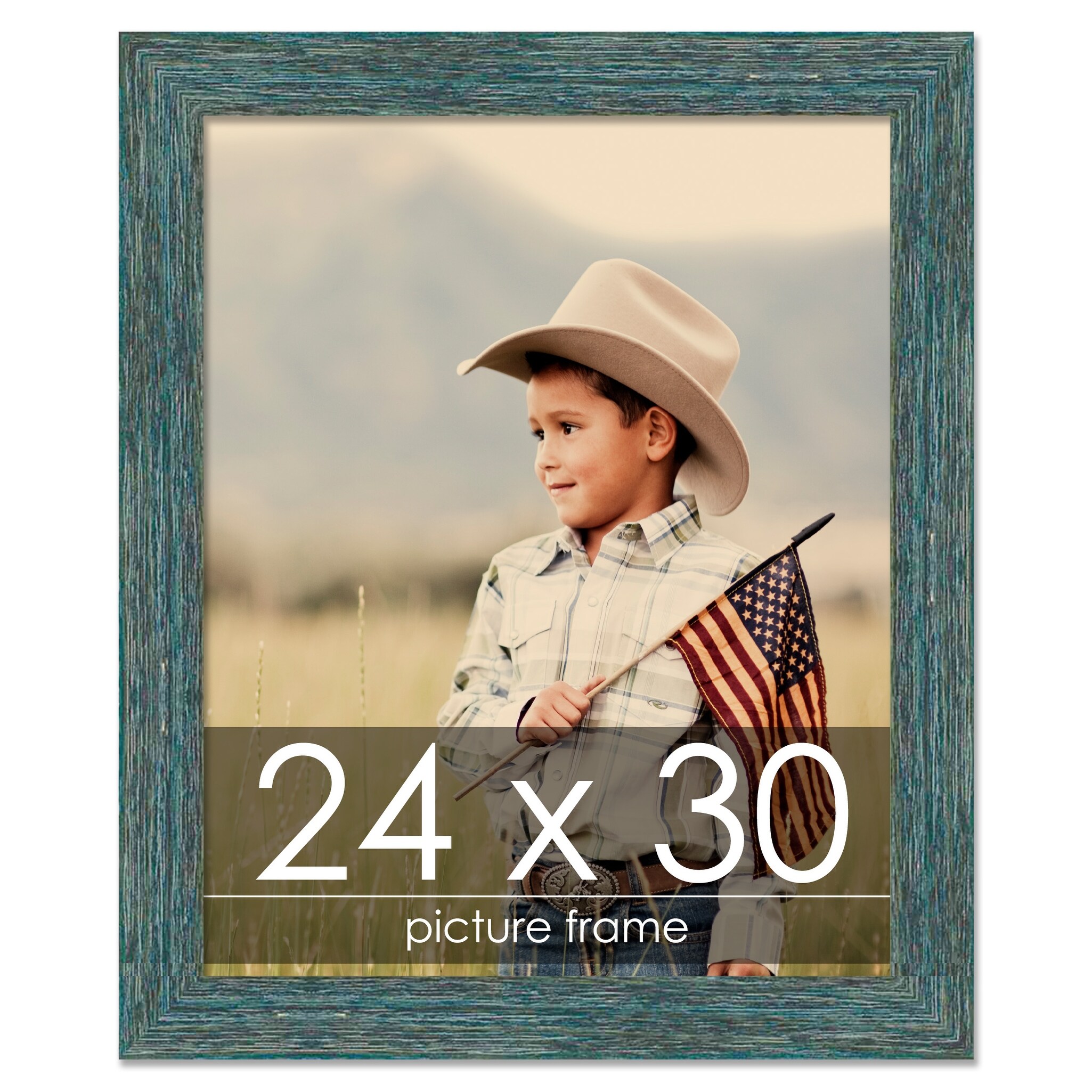 24x30 Frame Red Real Wood Picture Frame Width 0.75 inches, Interior Frame  Depth