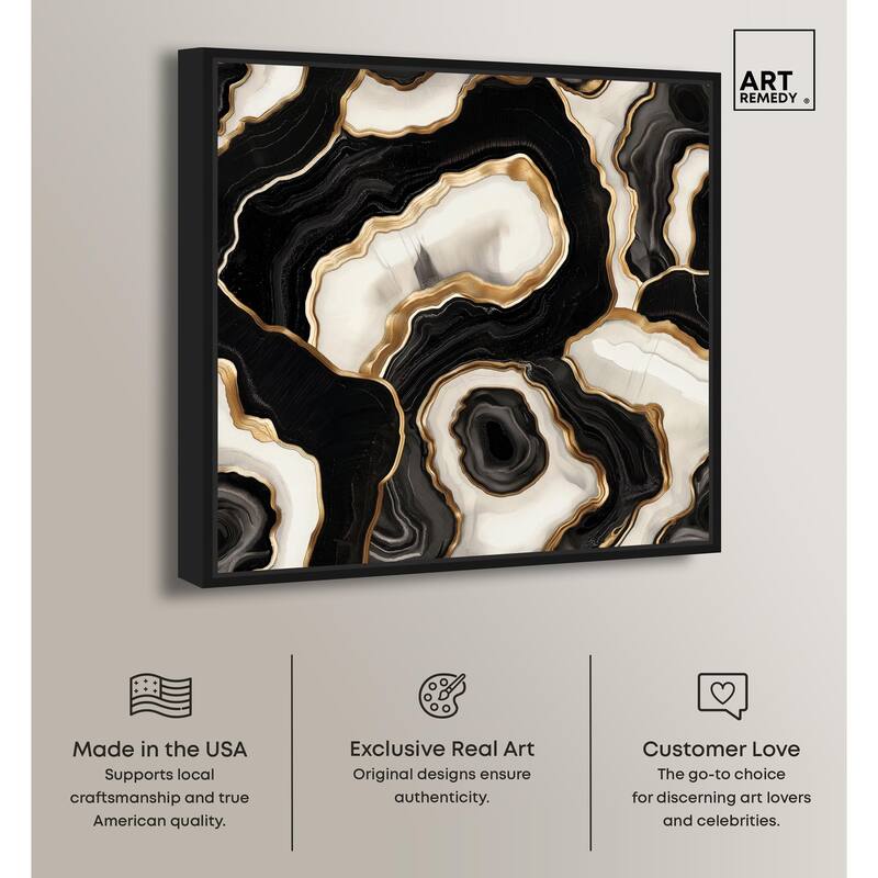 Coal Core Canvas by Art Remedy