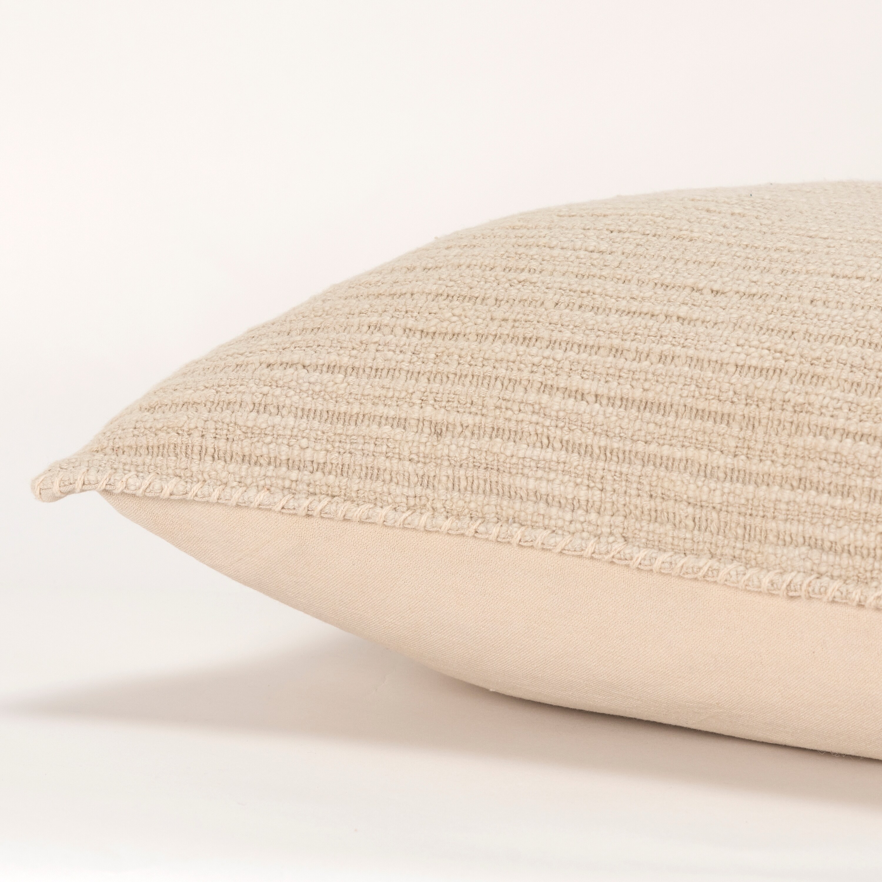 Rizzy Home Textured Stripe Woven Solid Throw Pillow Cover - Picture 13 of 28