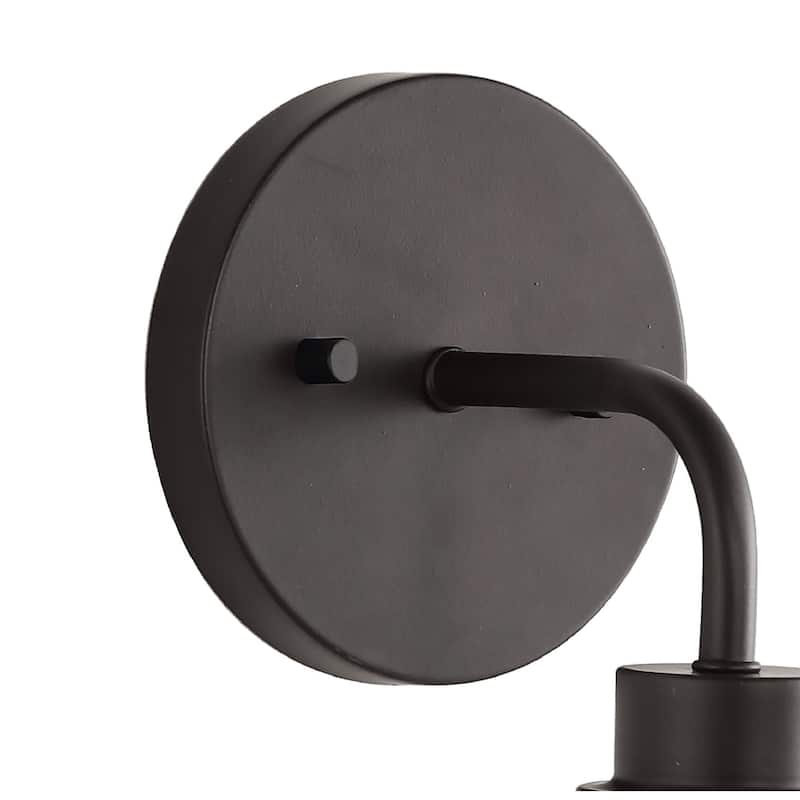 Staunton Iron/Seeded Glass Cottage Rustic LED Vanity Light, by JONATHAN Y