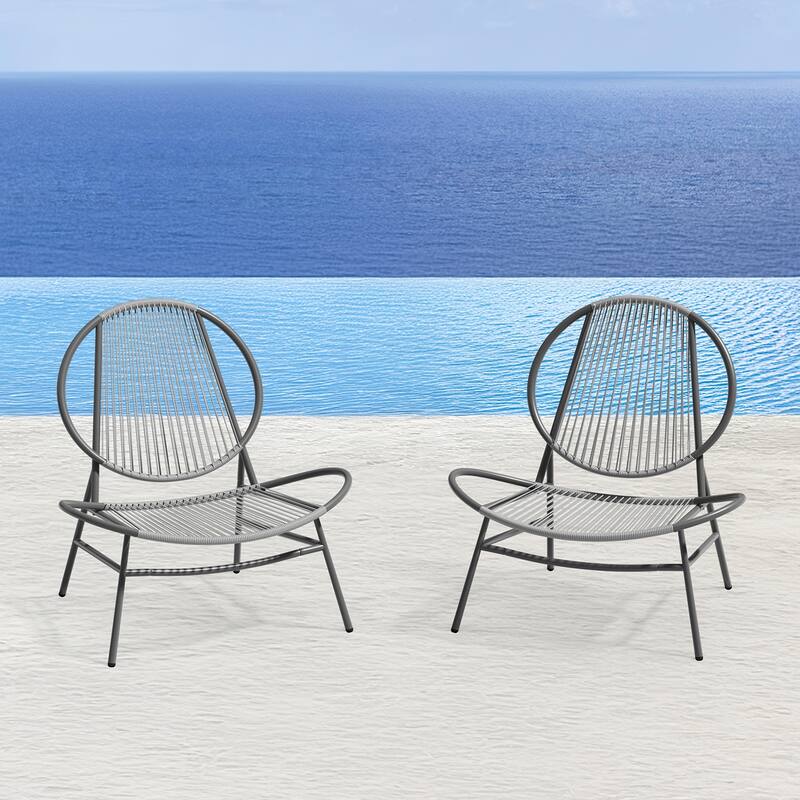 4-Piece or 2-Piece PE Rattan Patio Conversation Set