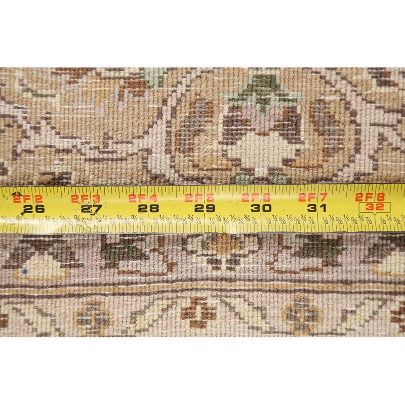 Floral Tabriz Oriental Wool Area Rug Hand-knotted Vegetable Dye Carpet - 6'0" x 9'2"