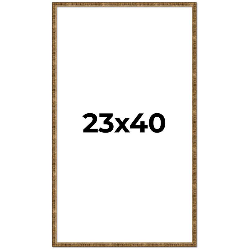 23x40 Frame Gold Picture Frame - Complete Modern Photo Frame Includes