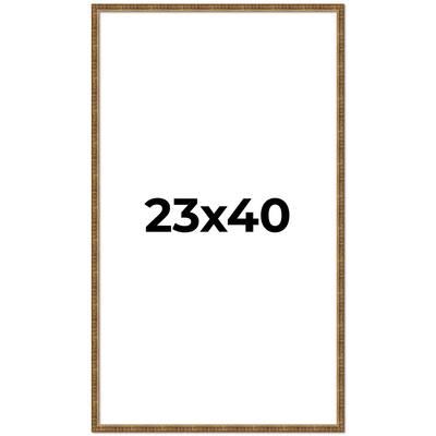 23x40 Frame Gold Picture Frame - Complete Modern Photo Frame Includes