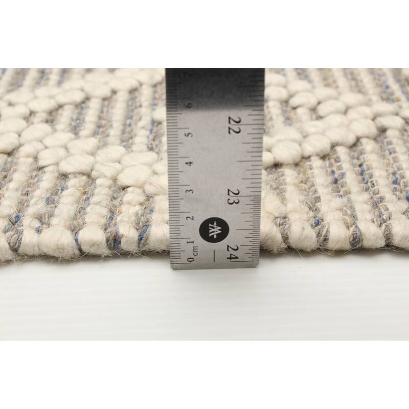 ECARPETGALLERY Braid weave Sienna Taupe Wool Rug - 5'0 x 7'10