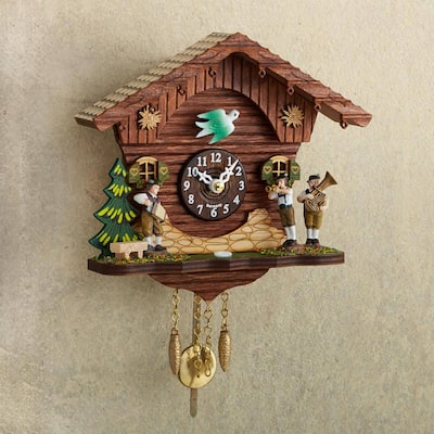 Handmade Polka Band Mini cuckoo clock (India)