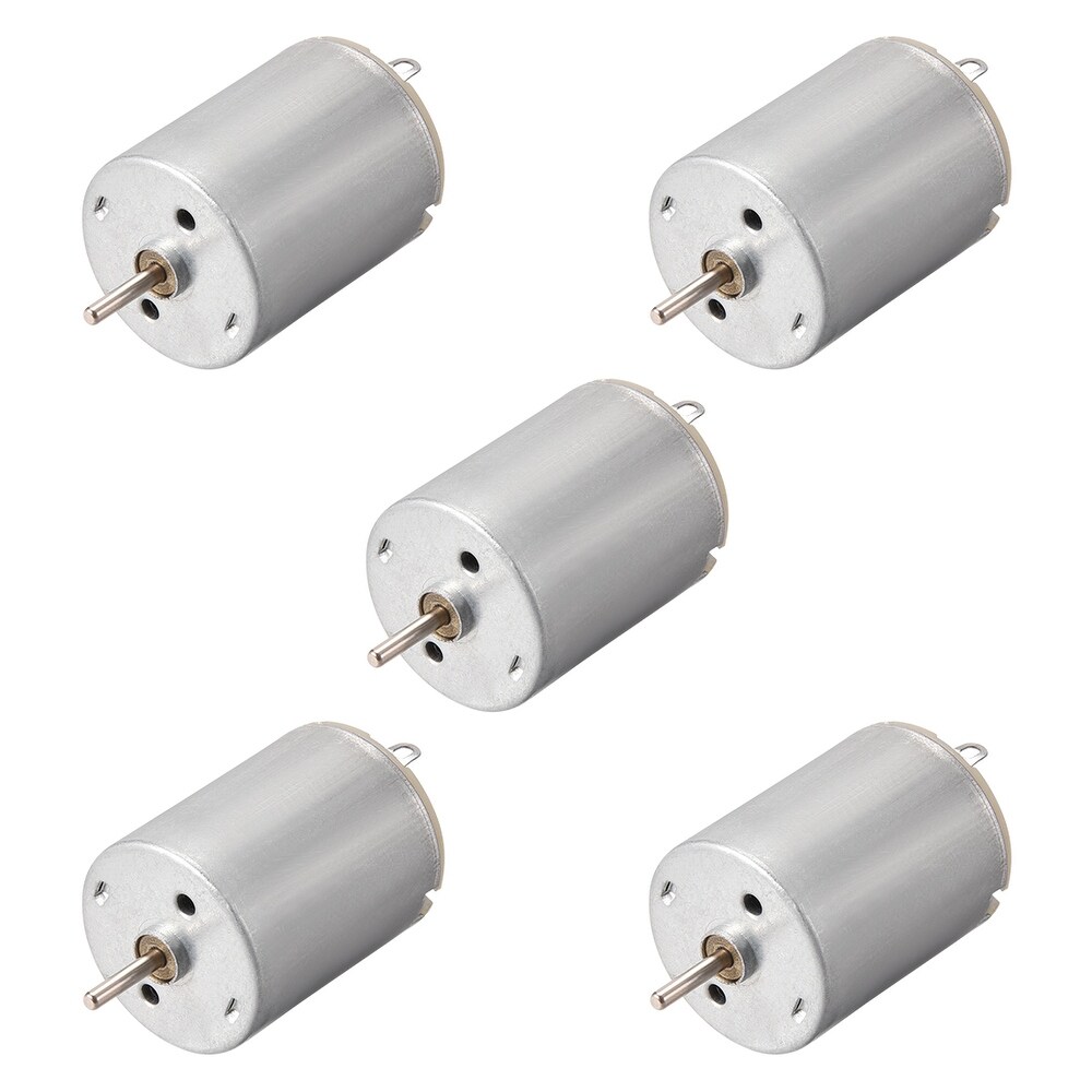 DC Motor 6V 58000RPM 0.2A Electric Motor Round Shaft for RC Boat Toys Model 5Pcs 