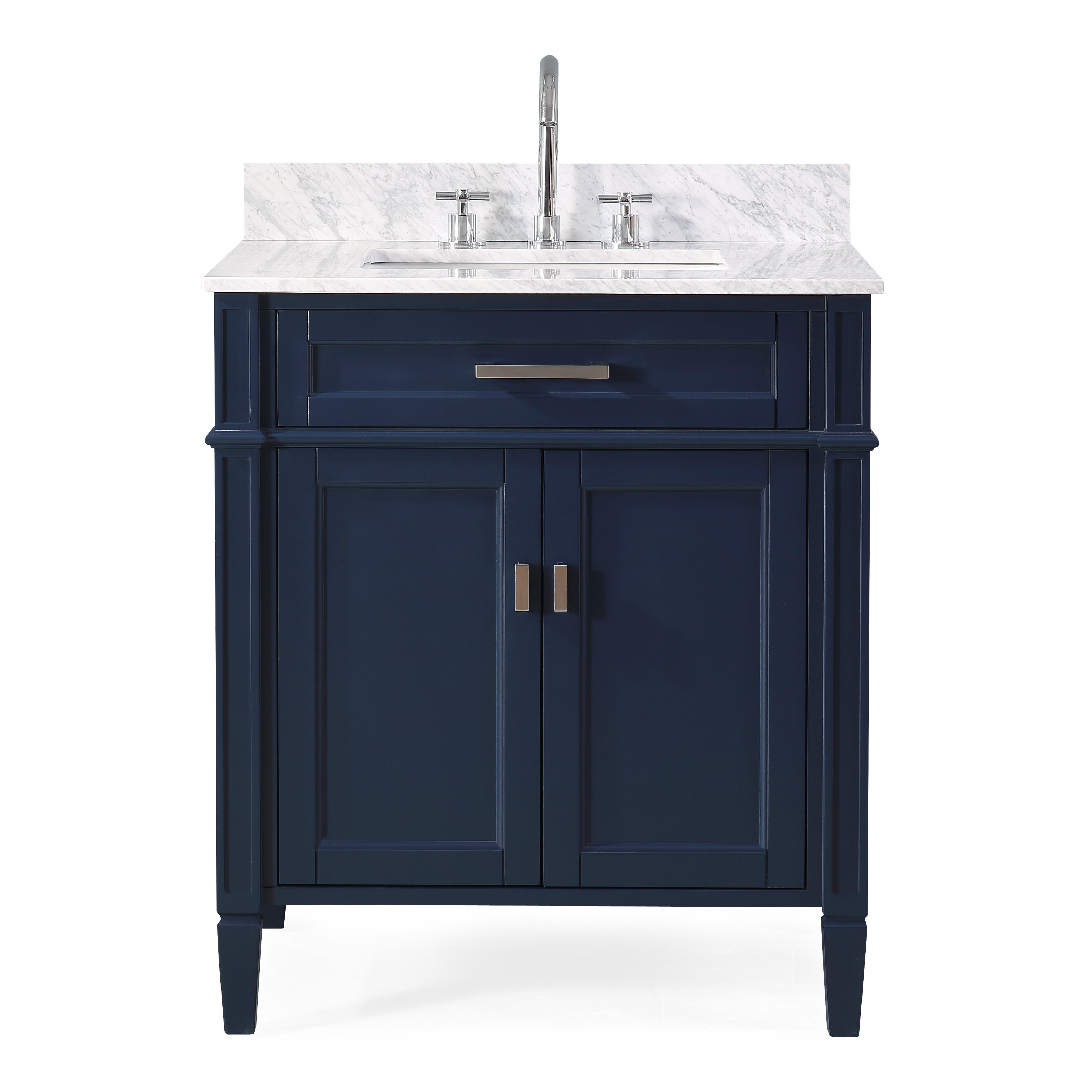 30 Tennant Brand Durand Modern Navy Blue Bathroom Sink Vanity - On Sale -  Bed Bath & Beyond - 31440600