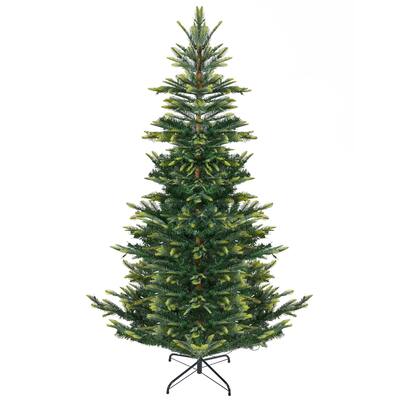 Yaheetech Pre-Lit Christmas Tree Artificial Christmas Tree with Warm White Incandescent Lights