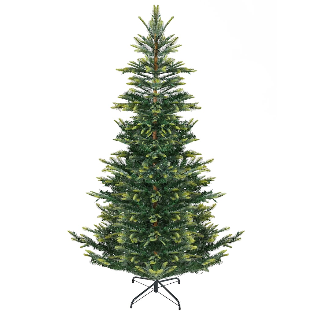 Yaheetech Pre-Lit Christmas Tree Artificial Christmas Tree with Warm White Incandescent Lights
