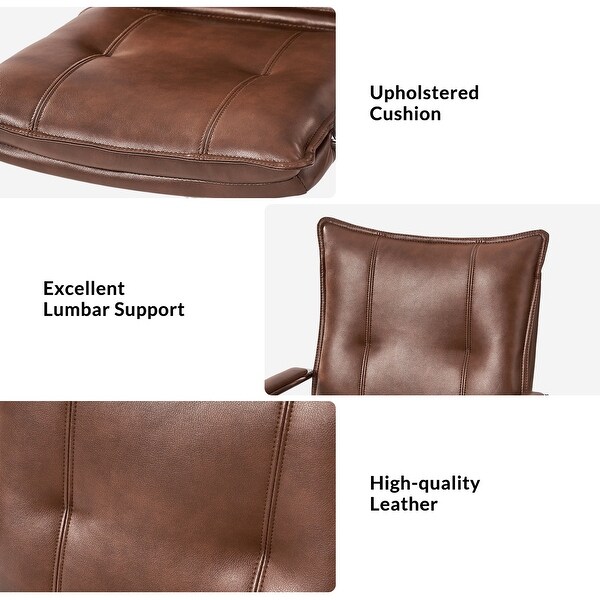Zarina Modern Faux Leather Swivel Office Chair Desk Chair