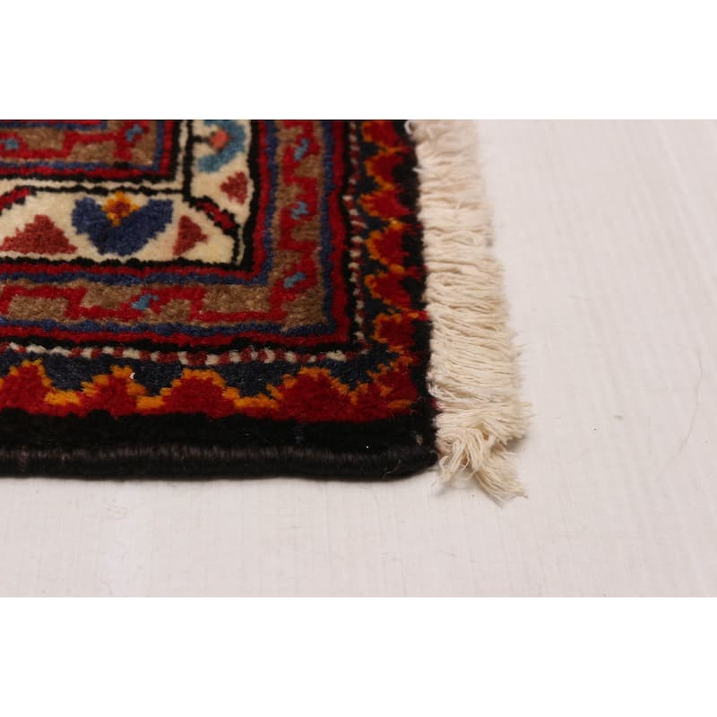 ECARPETGALLERY Hand-knotted Anatolian Vintage Black, Red Wool Rug - 3'3 x 5'1