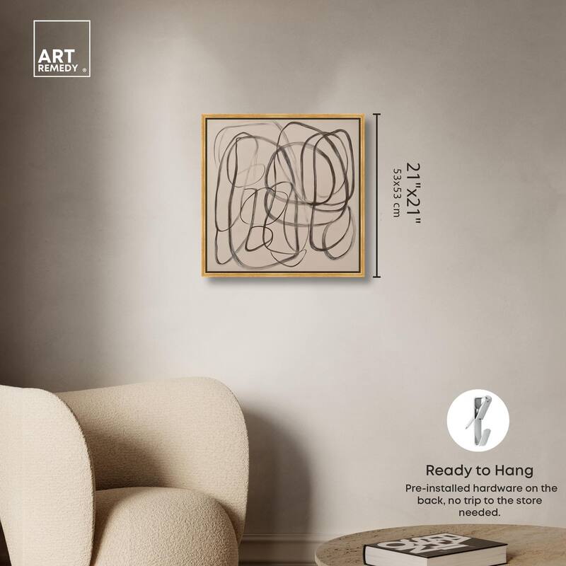 Unbroken Line II Canvas by Art Remedy