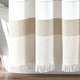 preview thumbnail 11 of 12, Lush Decor Stripe Yarn Dyed Tassel Fringe Woven Cotton Shower Curtain