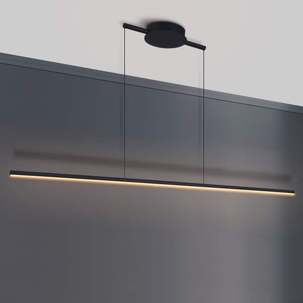 OYIPRO Kitchen Island Pendant Lighting LED Linear Light Fixture On