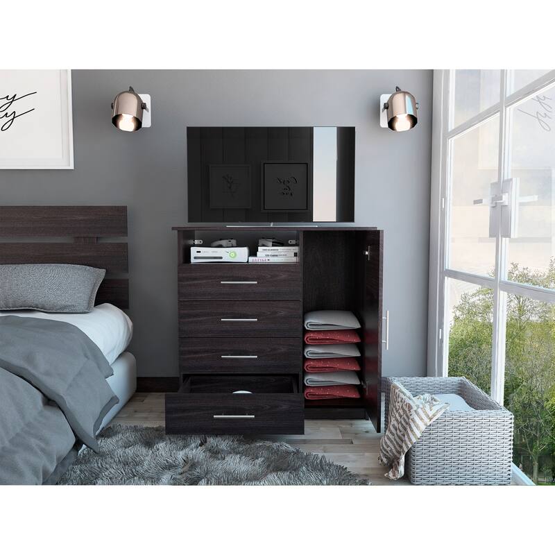 FM Furniture Carolina Dresser with 4 Drawers