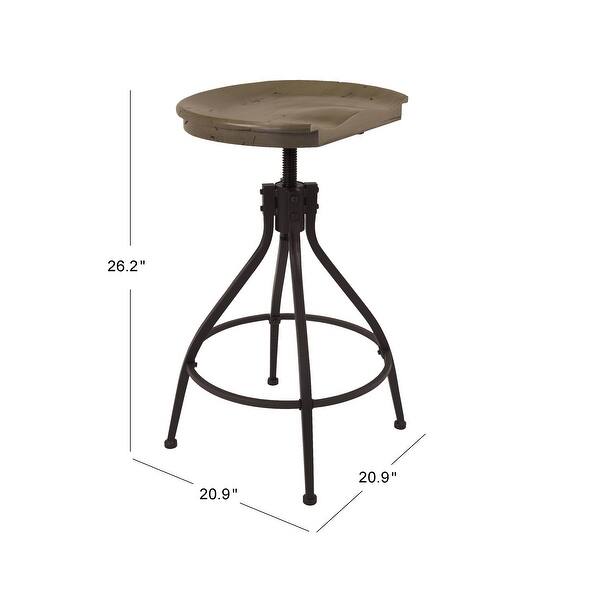 HomePop Maurice Backless Adjustable Stool