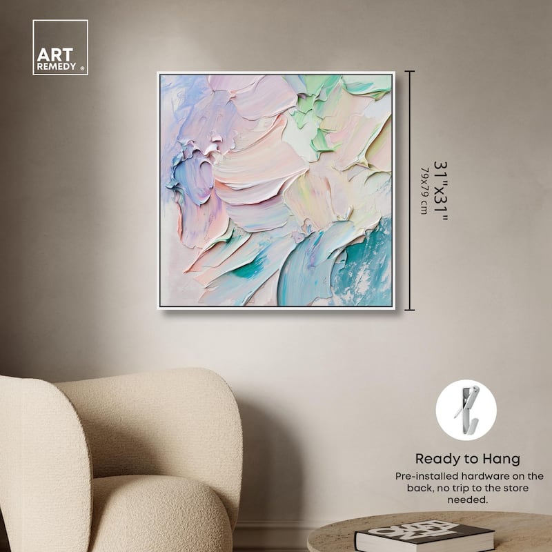 Flowing Mousse I Canvas by Art Remedy