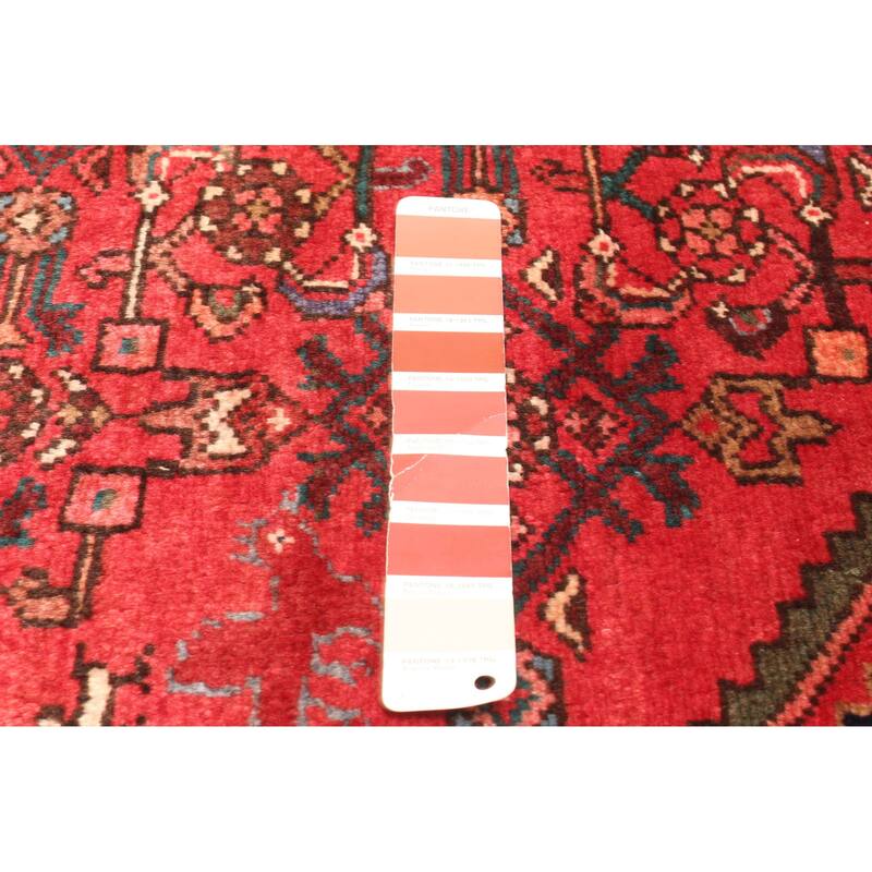 ECARPETGALLERY Hand-knotted Andelz Red Wool Rug - 4'2 x 6'7