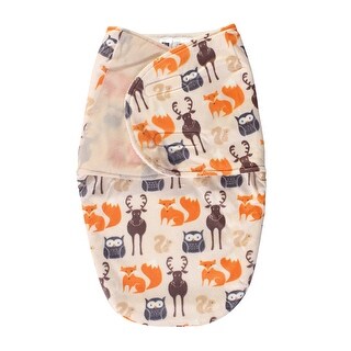 Hudson Baby Infant Boy Plush Swaddle Wrap, Forest, 0-3 Months - Forest - 0-3 Months