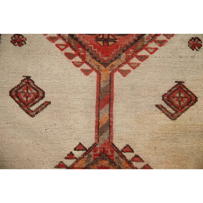 Malayer Vegetable Dye Persian Rug Hand-knotted Wool Carpet - 4'2" x 6'8"