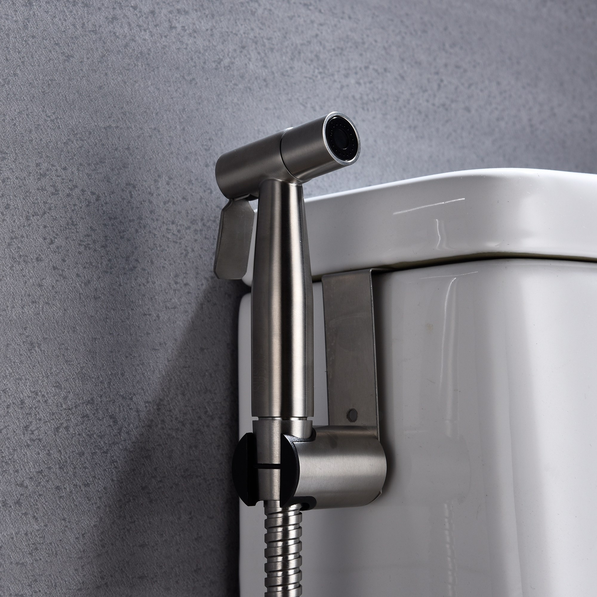 NSIoutlet Toilet Bidet Sprayer Kit - Adjustable Water Pressure - Stainless Steel