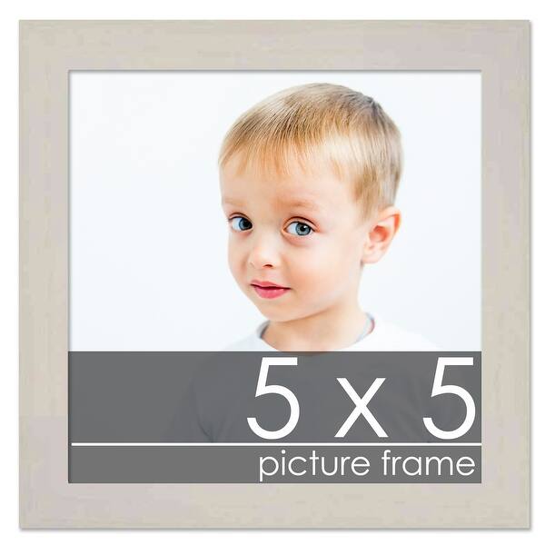 5x5 Traditional White Washed Wood Picture Square Frame Bed Bath & Beyond 38577519