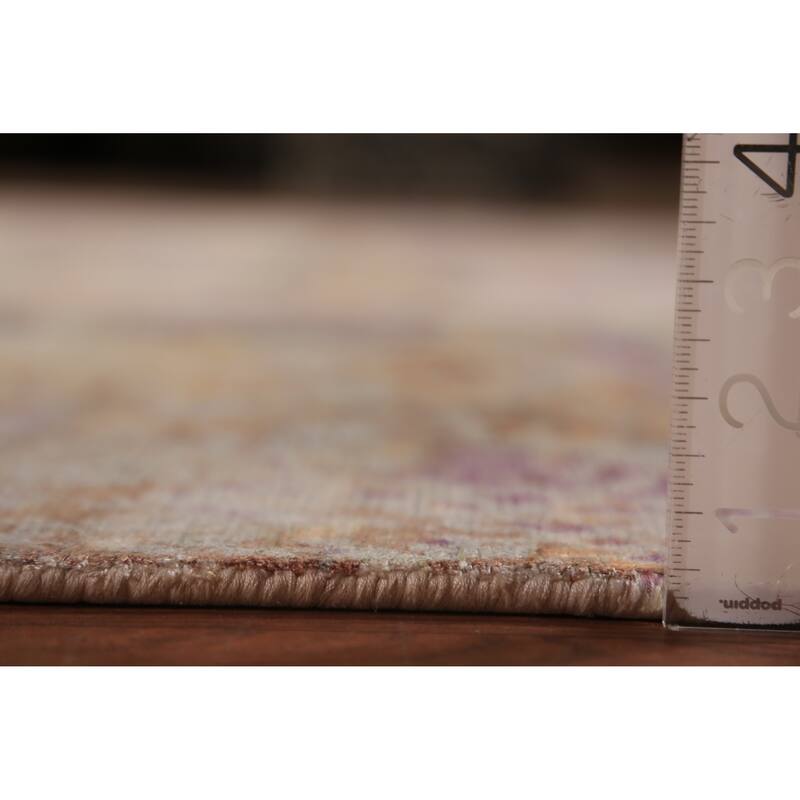 Modern Abstract Indian Area Rug Handmade Multi-Color Wool Carpet - 8'11"x 11'9"