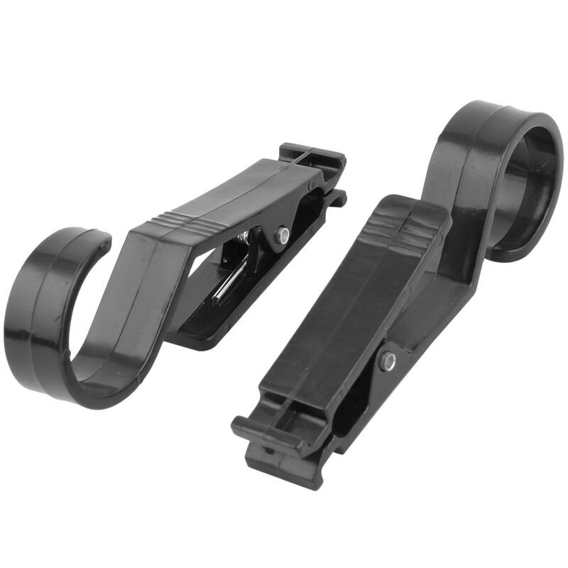 Plastic Clothes Towel Bag Hanging Hook Clip Clamp Hanger 10Pcs - Black,Silver - 4.4" x 1.8" x 0.7"(L*W*T)