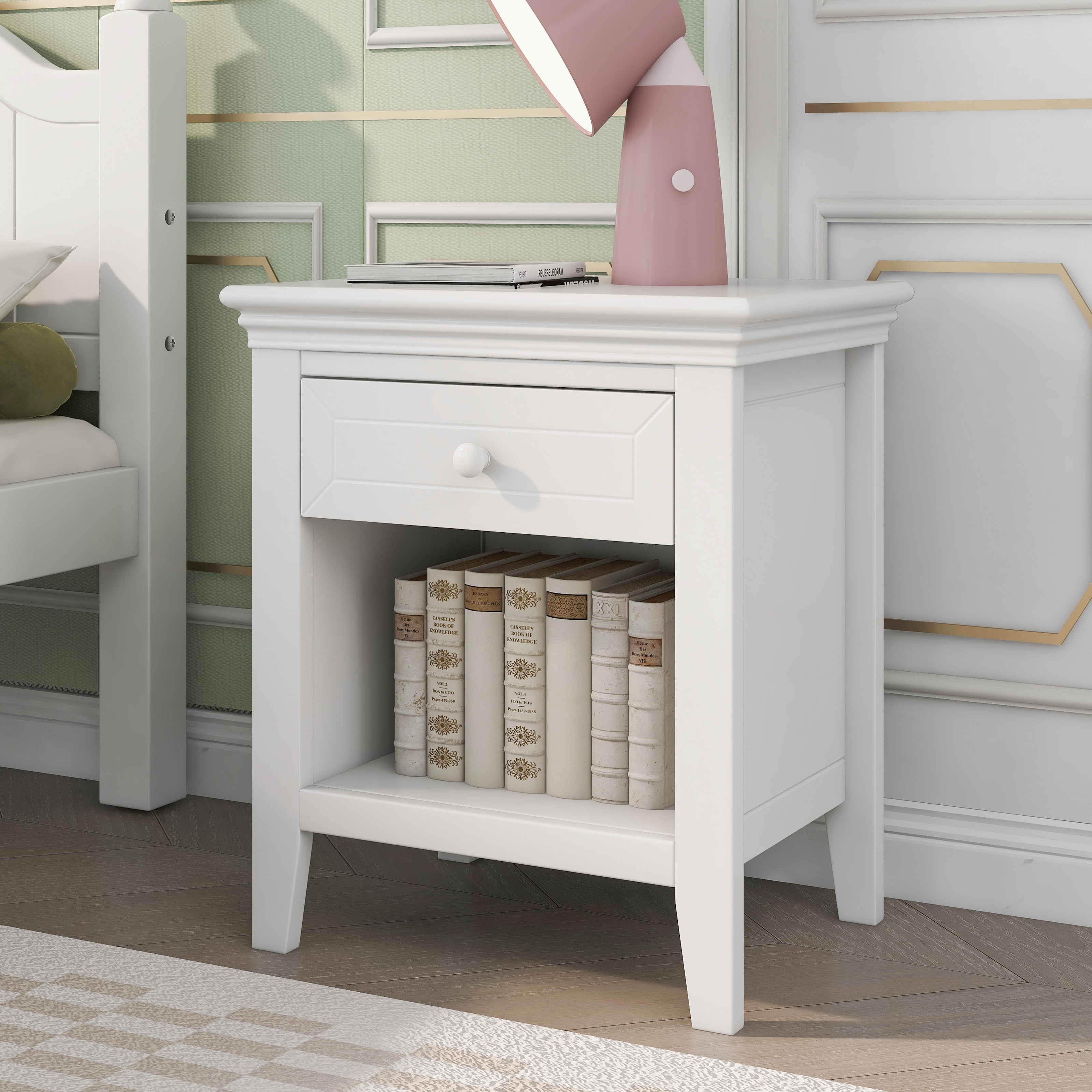 Libre sales white nightstand