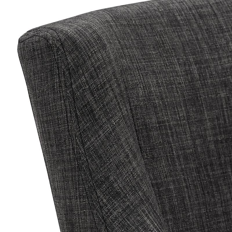 Voyager Button Tufted Slope Arm Linen Dining Chair (Set of 2) by iNSPIRE Q Artisan