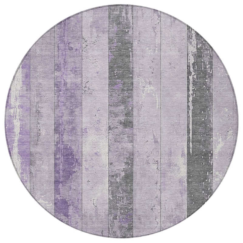 HomeRoots Striped Transitional Rectangle Outdoor Rug