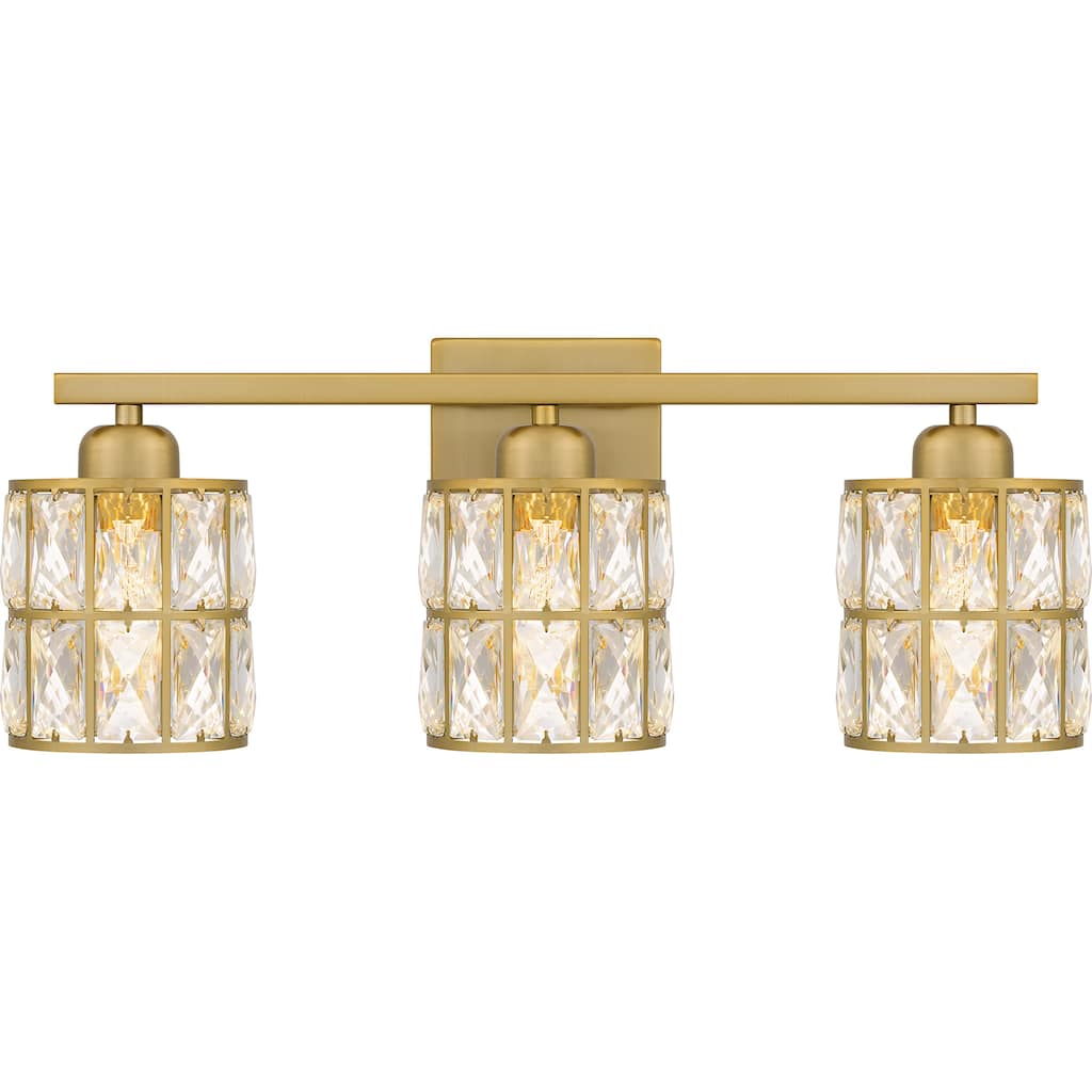 Gibson 3-Light Aged Brass Bath Light