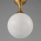 preview thumbnail 9 of 9, Maxim 21229MR Neve 9" Wide Semi-Flush Globe Ceiling Fixture