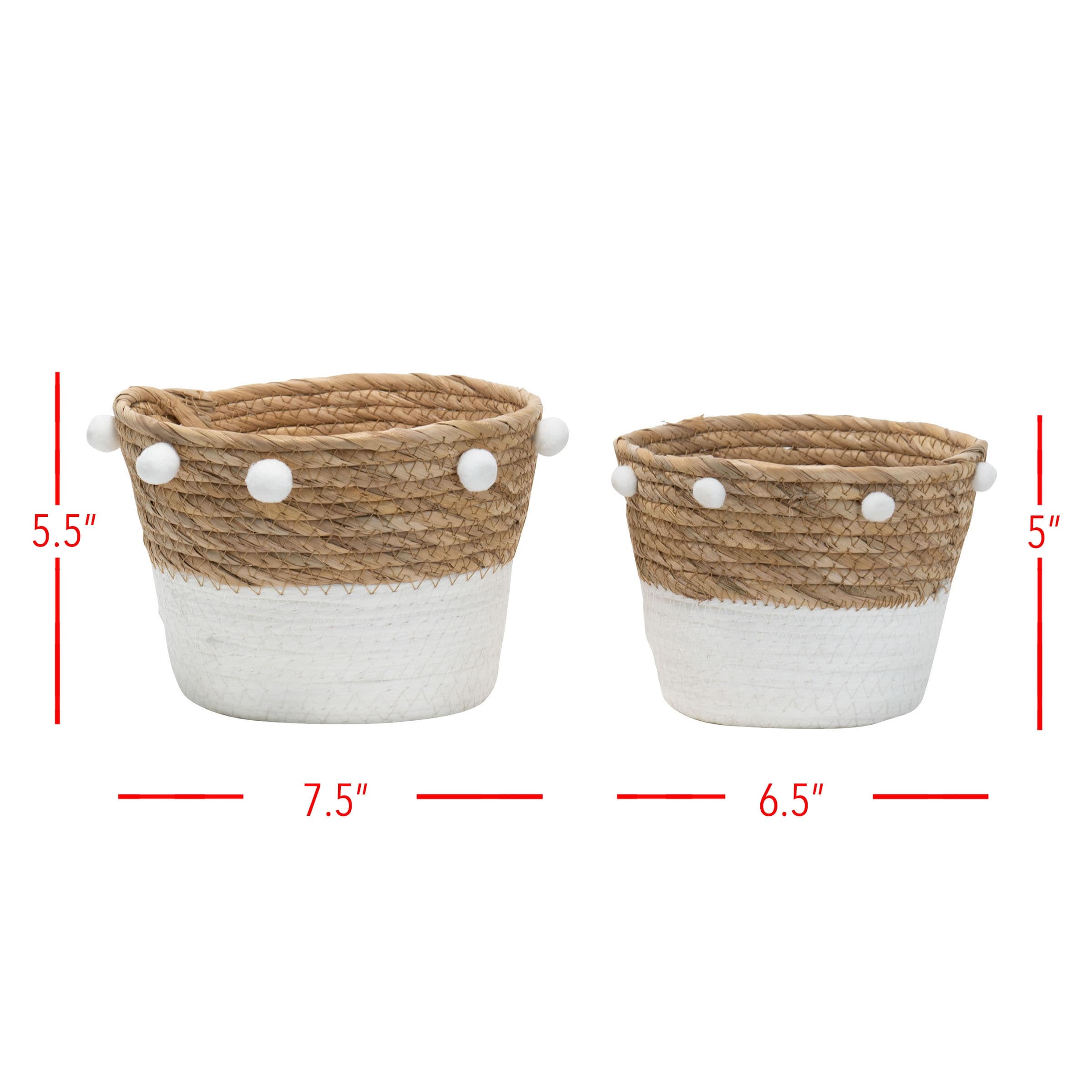 Pretty store storage baskets