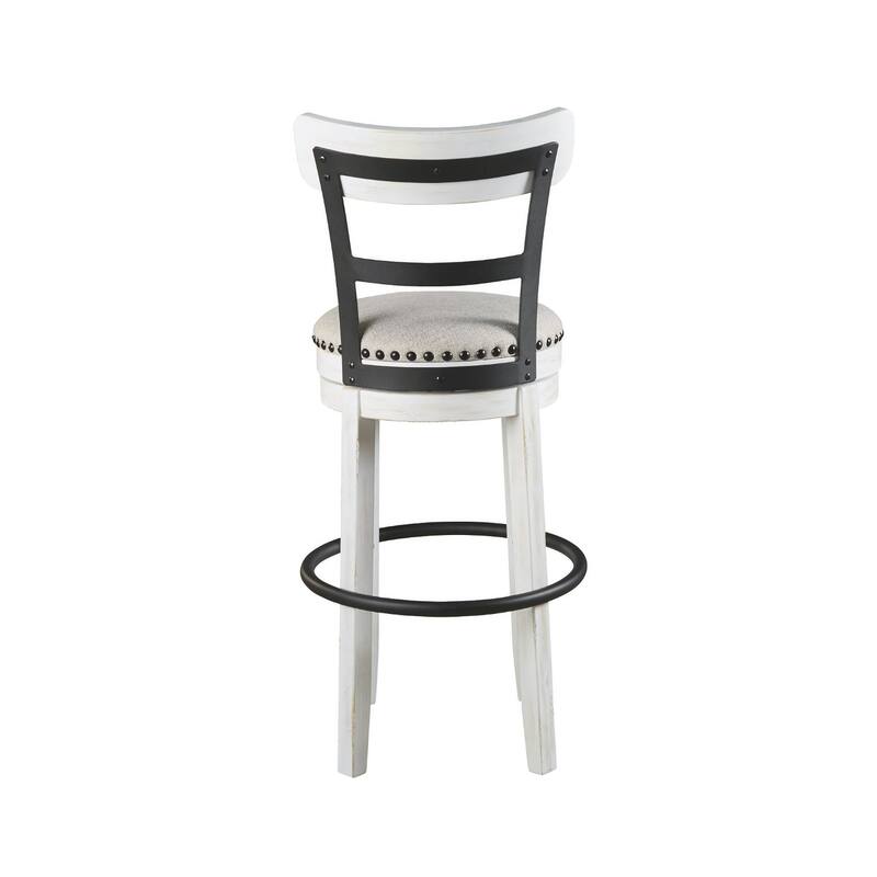 Valebeck White BarHeight Swivel Bar Stool Bed Bath & Beyond 28029368