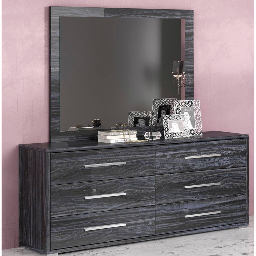 Somette Napolitan 6-Drawer Melamine Wood Dresser