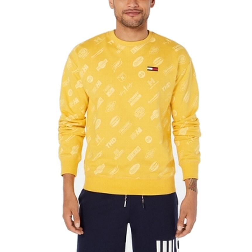 Tommy Hilfiger Mens Sweater Yellow Size 