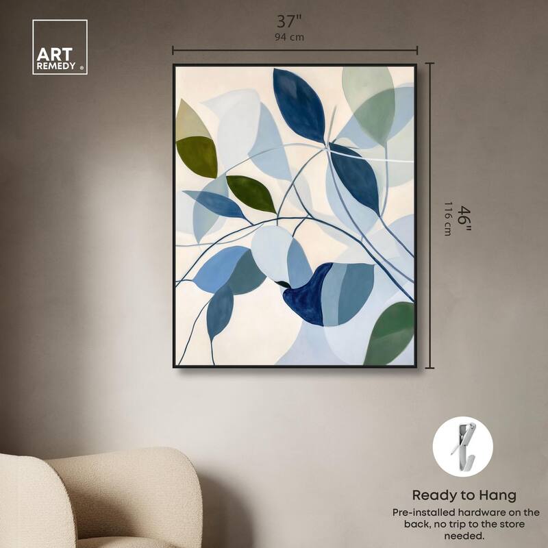 Woven Botanicals I Canvas by Art Remedy