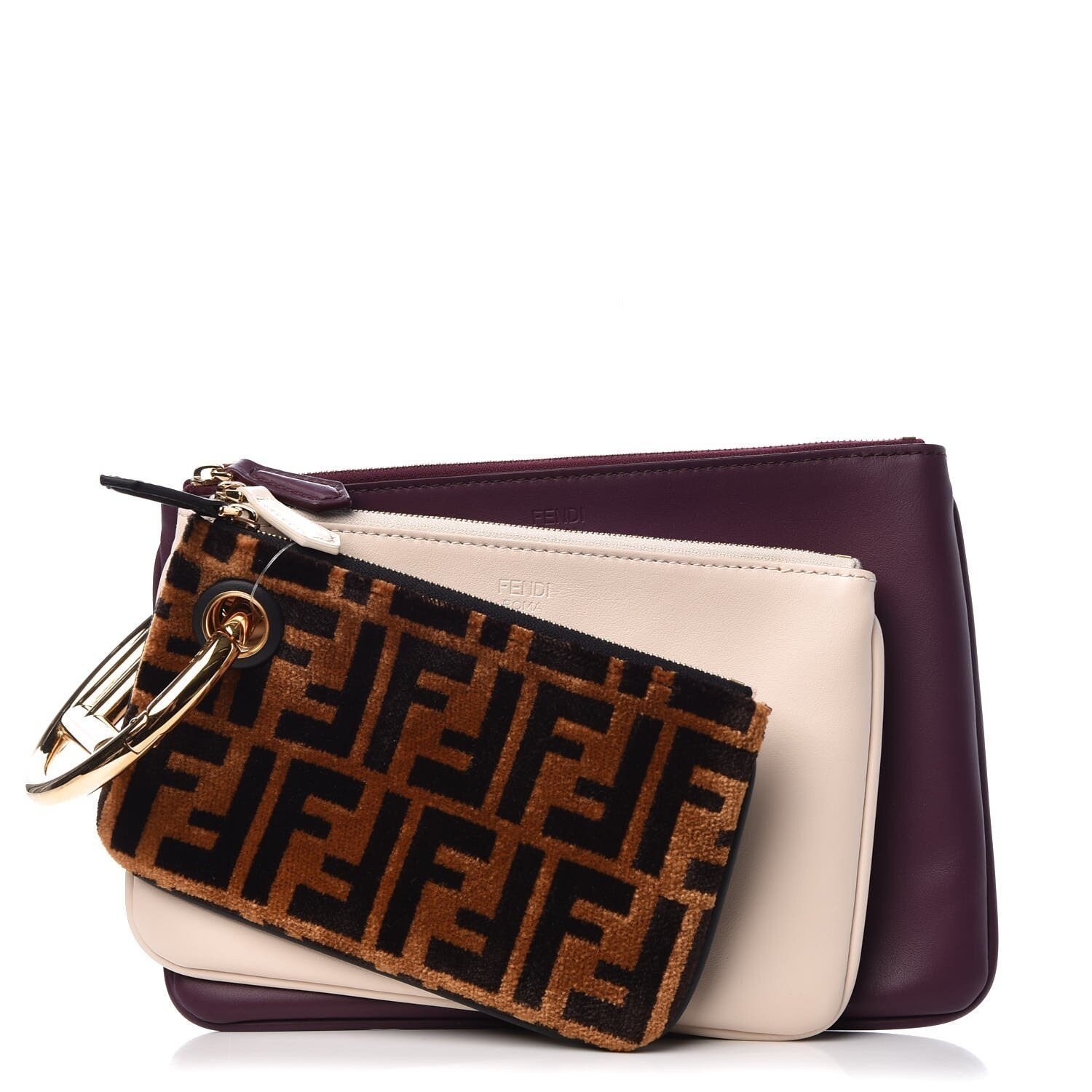 fendi triplette pouch