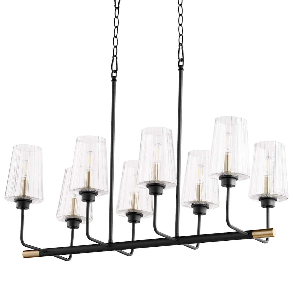 Quorum International 626-8-80 Dalia 8 Light 34" Wide Linear Chandelier