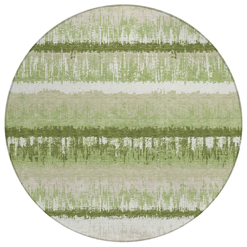 Machine Washable Indoor/ Outdoor Abstract Ombre Chantille Rug