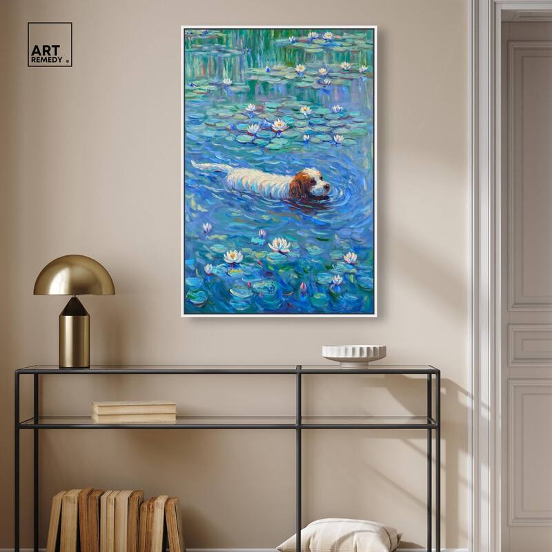 Lily Lagoon III Canvas by Art Remedy