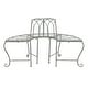 preview thumbnail 39 of 41, SAFAVIEH Abia Victorian Wrought Iron 50-inch Outdoor Tree Bench. - 50 in. W x 24 in. D x 31 in. H