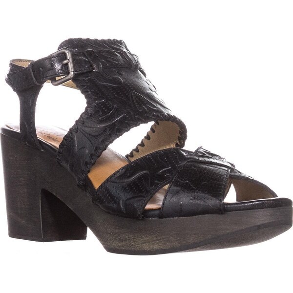 black clog sandals