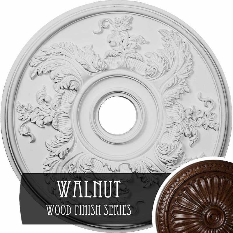 23 5/8"OD x 4 5/8"ID x 1 7/8"P Acanthus Twist Ceiling Medallion